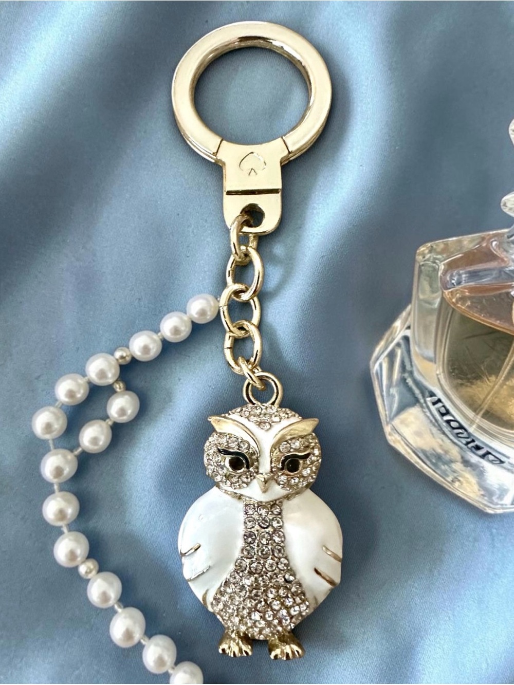 kate spade Snow Owl Bag Charm & Keychain Accessory - Picture 3 of 11
